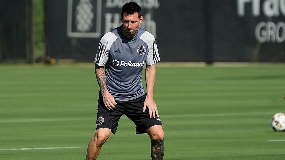 Major League Soccer: Inter Miami forwards Lionel Messi training in Fort Lauderdale, Florida_5