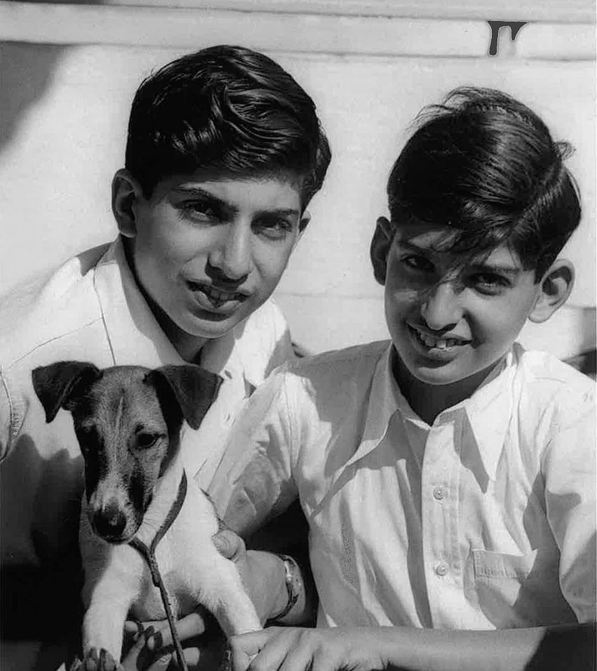 Ratan Tata with his brother Jimmy in 1945