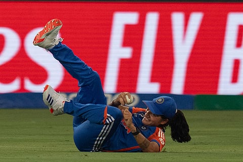 Women's T20 WC: Renuka Thakur dives to take a catch to dismiss Sri Lanka's Kavisha Dilhari