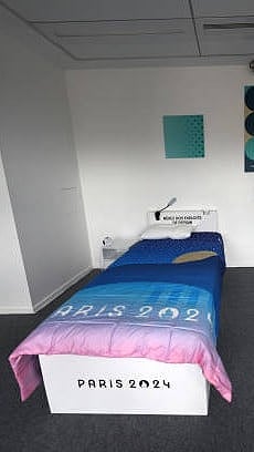 'Anti-sex' cardboard beds at Paris Olympics 2024  | - Getty Images