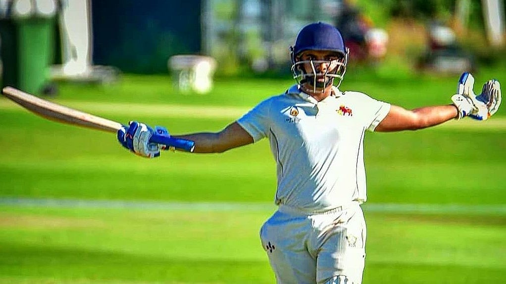 Photo: X | Cricket lover : Mizoram batter Agni Chopra.