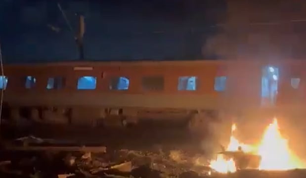 Express Train Collides With Goods Train In Tamil Nadu, Fire Erupts In Two Coaches