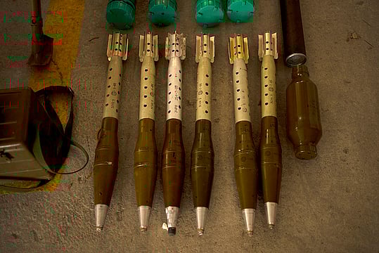 IDF Displays Seized Hezbollah And Iranian Weapons Amid Mideast Tensions | In Photos