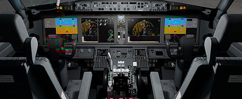 Flight deck of a Boeing 737 Max |