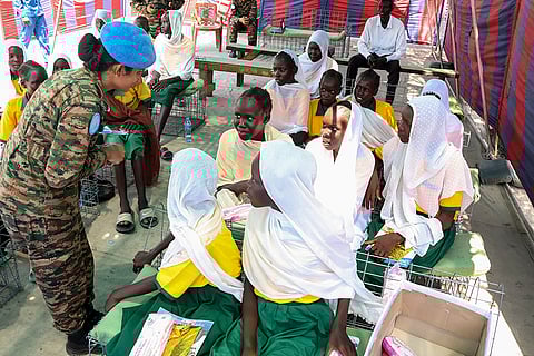 UN peacekeepers from India in South Sudan