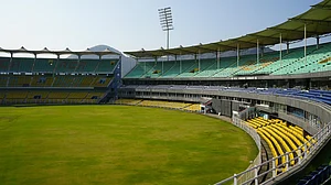 | Photo: X/assamcric : File photo of the Barsapara Cricket Stadium in Guwahati, Assam.
