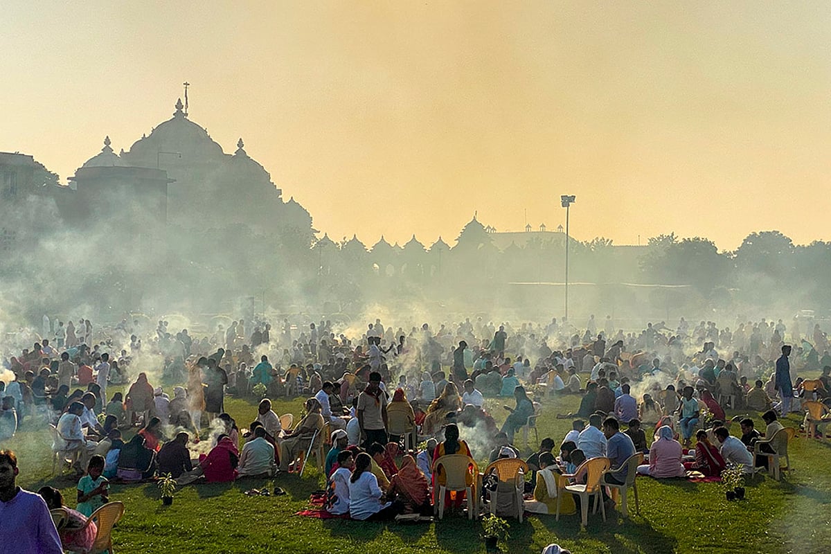 Vishwa Shanti Mahayagna at Akshardham temple in New Delhi