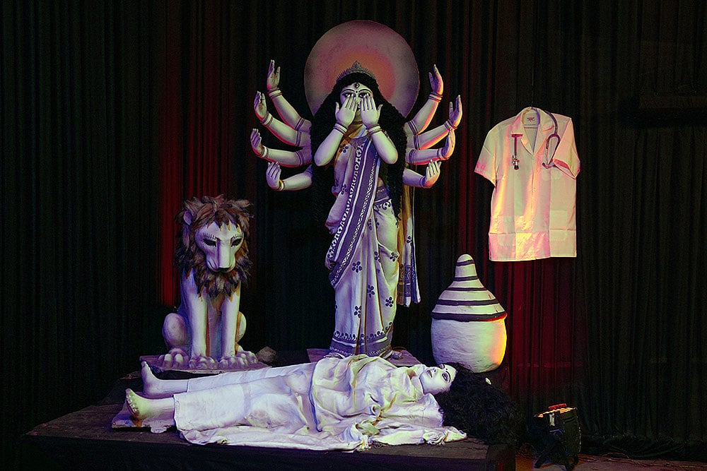 | Photo: Sandipan Chatterjee/Outlook : Shri Shri Saraswati and Kali Mata Mandir Parishad.