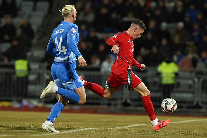 UEFA Nations League Soccer Iceland vs Wales photo gallery_Harry Wilson