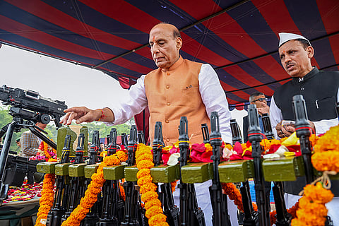 Rajnath Singh at Vijayadashami event in Darjeeling