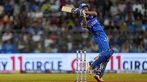 Photo: AP/Rajanish Kakade : Tilak Varma