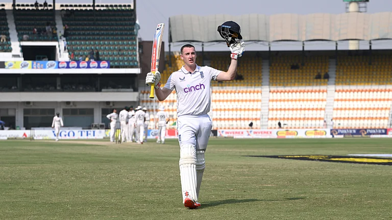 Harry Brook scored 317 runs in England's win over Pakistan. - null