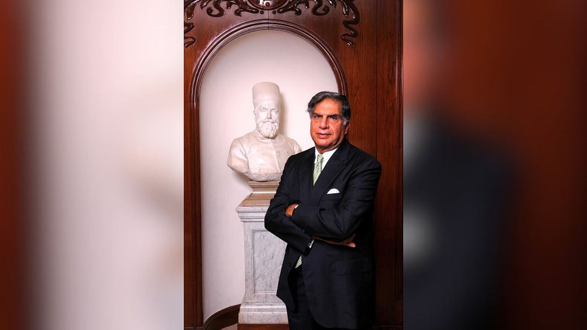 Photo by Umesh Goswami/The The India Today Group via Getty Images : JANUARY 22: Ratan Tata chairman of Tata Group, during interview, in Mumbai, India