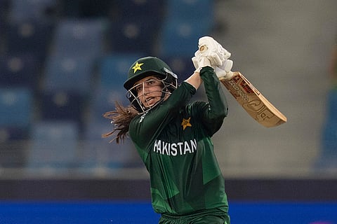 Women's T20 World Cup: Pakistan's Aliya Riaz bats against Australia