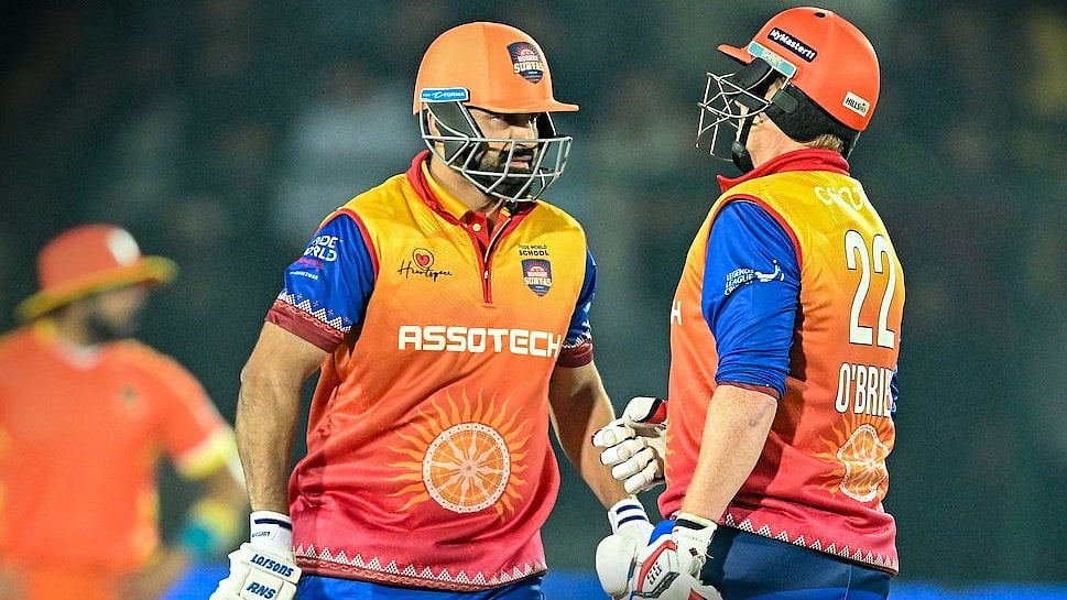 X/Legends League Cricket : Irfan Pathan (left) is leading Konark Suryas Odisha in Legends League Cricket 2024.