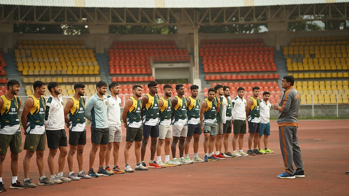Special Arrangement : Patna Pirates training ahead of Pro Kabaddi League.