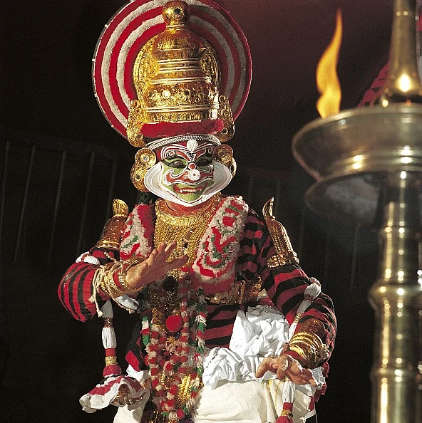 Indian Theater, Guru Ammanur Madhava Chakkyar in Irinjalakuda, India in 1998