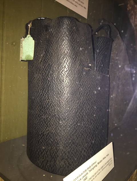 Rhinoceros-hide body armour