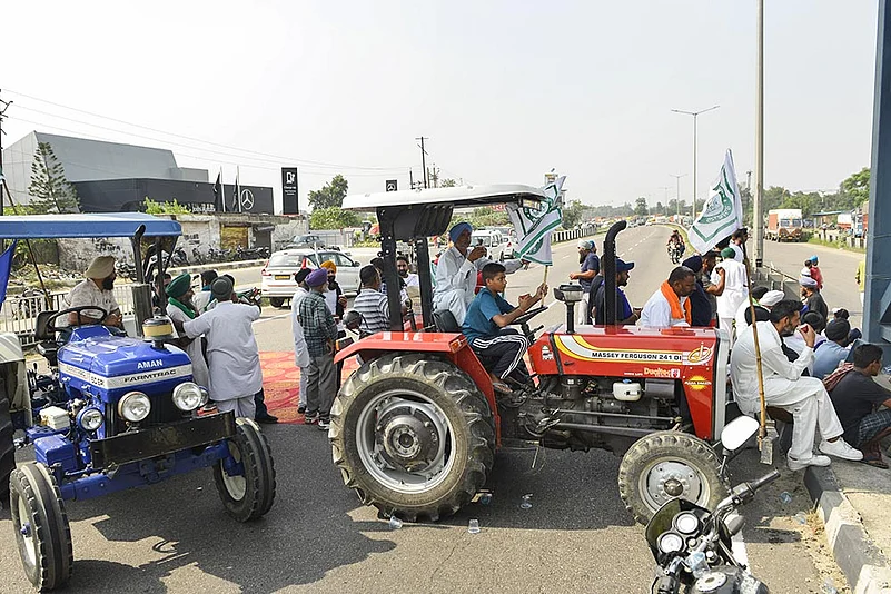 Farmers protest