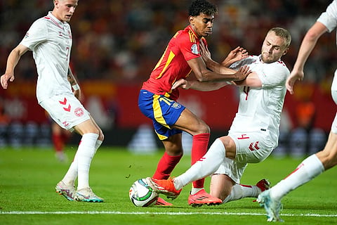 UEFA Nations League Soccer Match: Spain vs Denmark