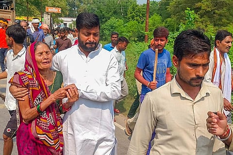 Funeral of Bahraich violence victim