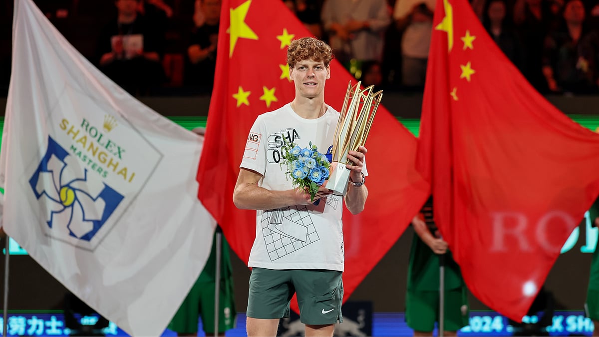Jannik Sinner beat Novak Djokovic to win the Shanghai Masters on Sunday - null