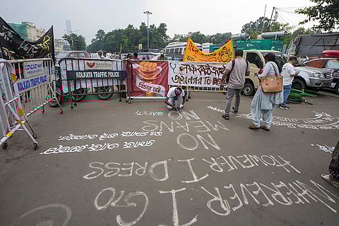 Doctors protest in Kolkata