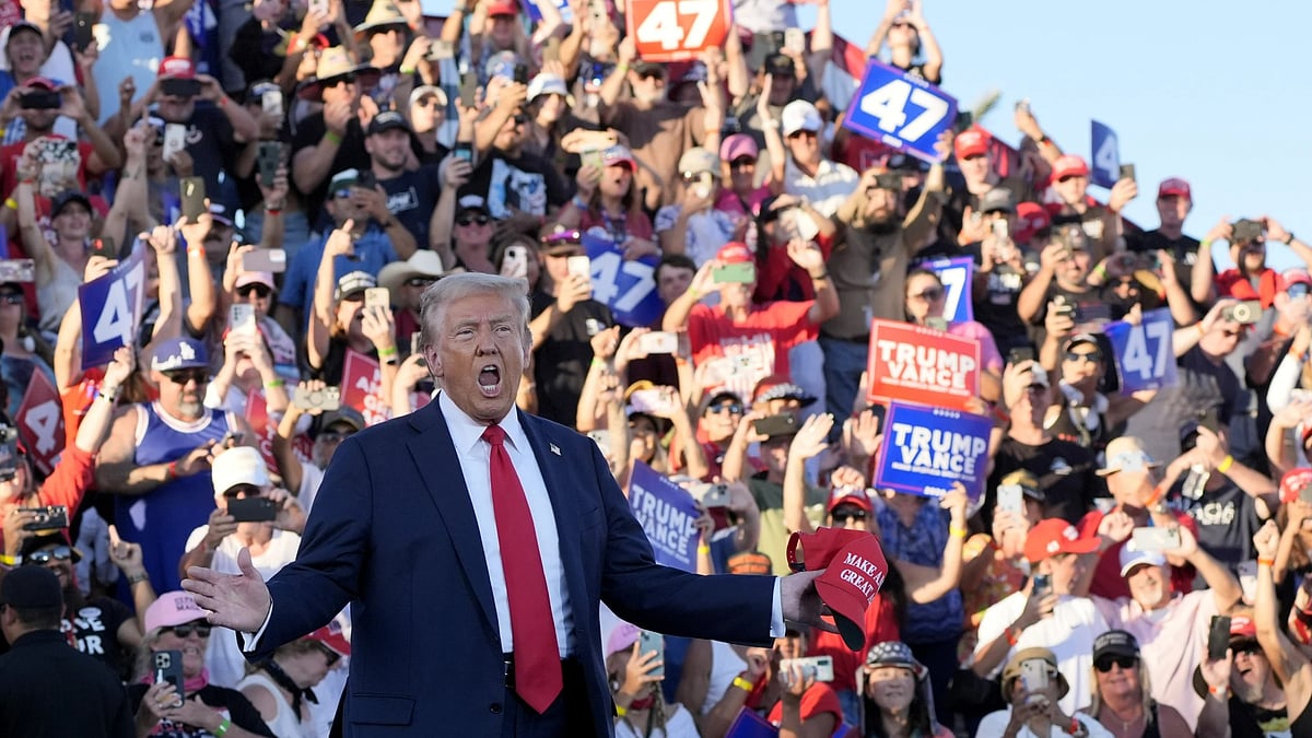 AP : Republican Donald Trump at Coachella rally.