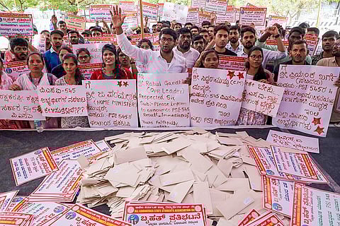 Students protest in Bengaluru