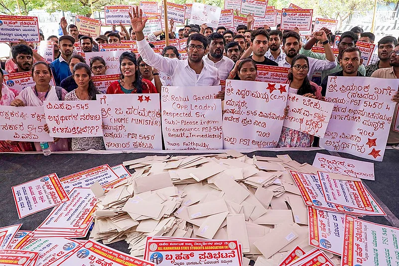 Students protest in Bengaluru