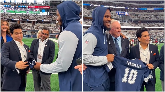 Sachin Tendulkar Honoured By Dallas Cowboys As Cricket Meets NFL - Watch