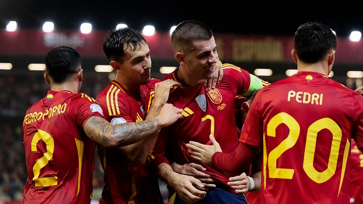 Alvaro Morata is excited for Spain's future after securing Nations League qualification.