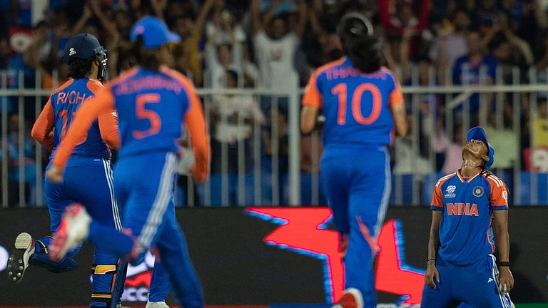 India lost to Australia by nine runs to crash out of the Women's T20 World Cup. - AP