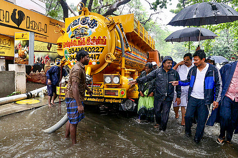 Chennai Rains: Udhayanidhi Stalin inspects rain water removal works