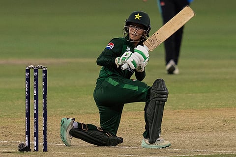 Women's T20 World Cup: Pakistan's Muneeba Ali bats against New Zealand