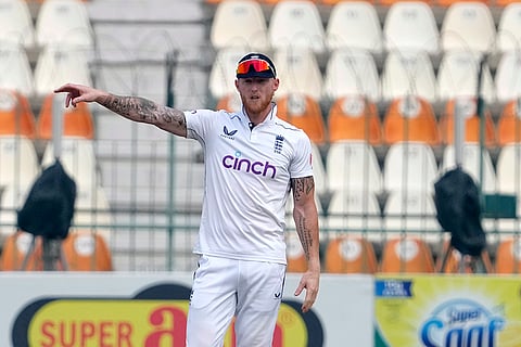 PAK Vs ENG 2nd Test: England's Ben Stokes adjusts fielding during the second day match