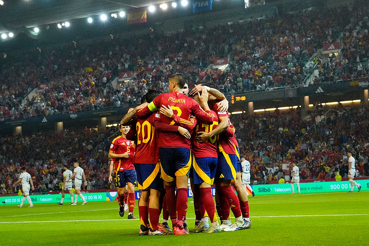 UEFA Nations League Soccer Spain vs Serbia Photo gallery_Alex Baena