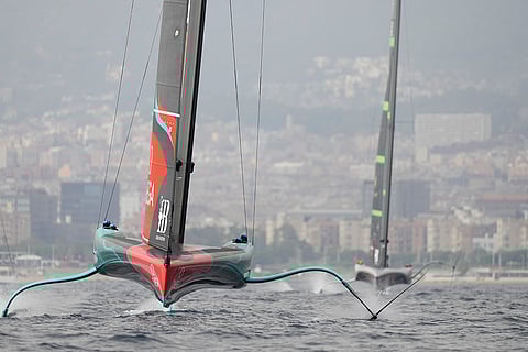 7th America's Cup Day 3 race 4