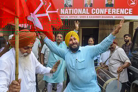 National Conference workers celebrate