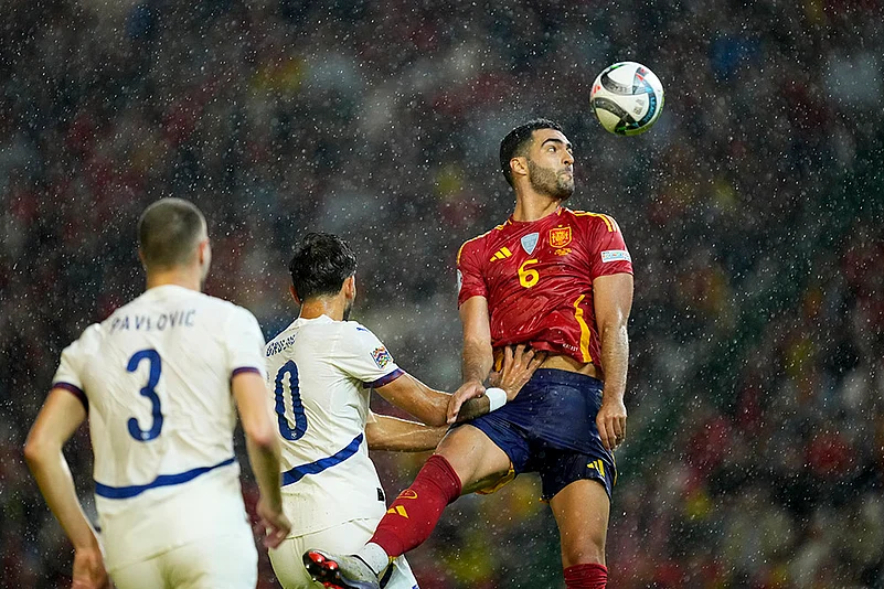 UEFA Nations League Soccer Spain vs Serbia Photo gallery_Mikel Merino