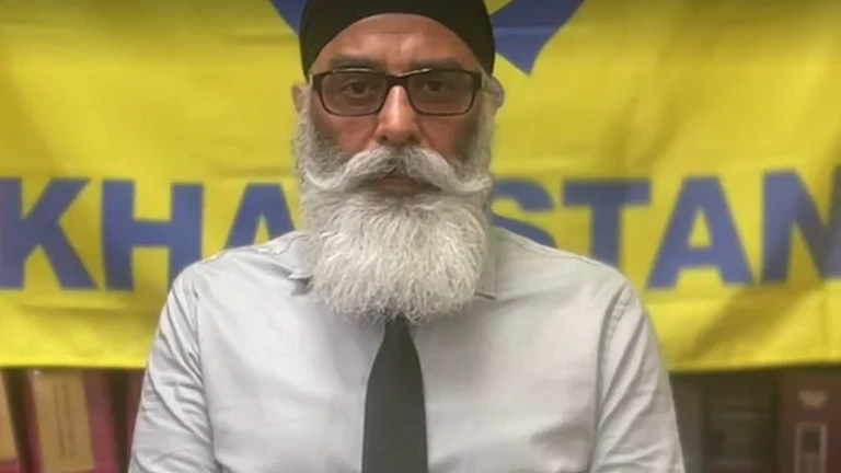 Pro-Khalistani activist Gurpanwant Singh Pannun. - Screengrab from CBC video