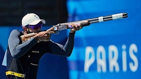 Instagram/@anant122 : Anantjeet Singh Naruka at Paris Olympics 2024