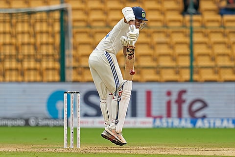 IND Vs NZ 1st Test: India's Yashasvi Jaiswal bats