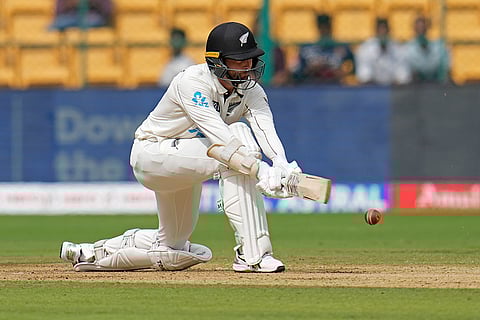 IND Vs NZ 1st Test: New Zealand's Devon Conway plays a shot