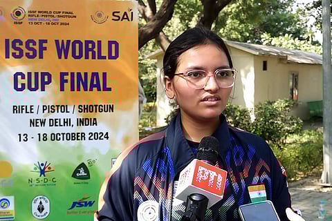 ISSF World Cup: Indian shooter Sonam Uttam Maskar after winning the silver medal