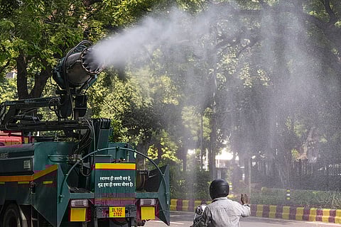 Anti-smog gun used to curb pollution