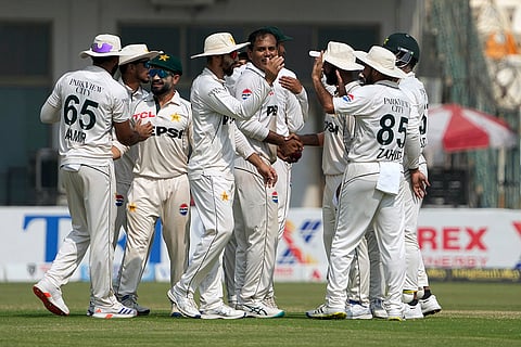 PAK Vs ENG 2nd Test: Pakistan's Noman Ali celebrates after winning against England