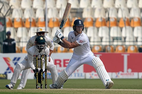 PAK Vs ENG 2nd Test: England's Ben Stokes plays a shot