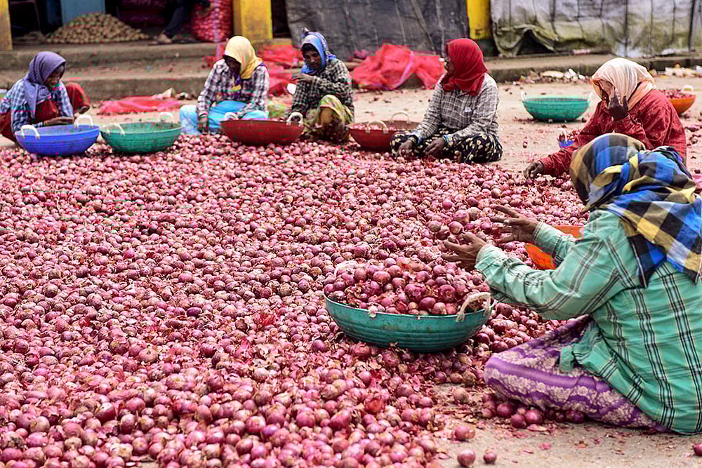 | Photo: PTI : Vegetable market in Karnataka
