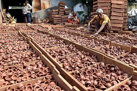 Diwali festival preparations